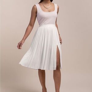 Edited Pieces Pleated Skirt